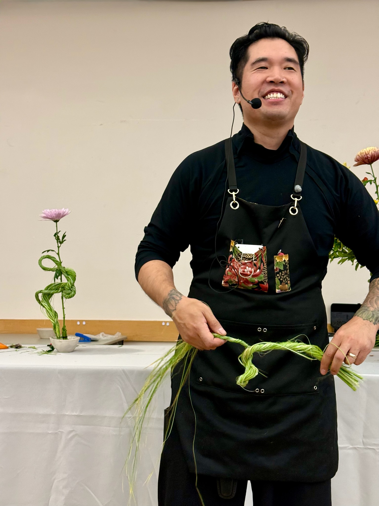 Technique of twisting, braiding the material